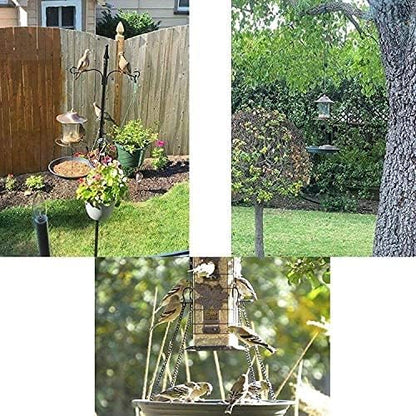 Bird Seed Catcher Tray Platform Feeder Hanging Tray - Fits Most feeders Catches Most Falling Seed and Husk, Bird Feeders and Accessories for Attracting Birds Outdoors, Backyard, Garden (Green)