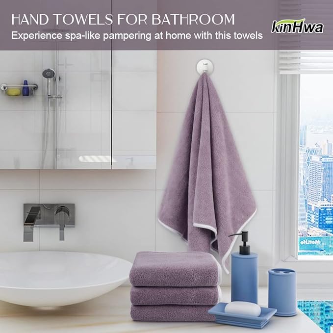 KinHwa Microfiber Hand Towels Ultra Soft Hand Towels