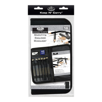 Drawing and Sketching Pencil Set In Zippered Carrying Case