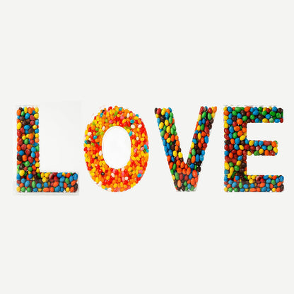 OAEUQ 10-Inch Magnetic Alphabet Candy Jar Refillable Fillable Letters For Candy Tray Reusable Lidded Candy Jar Candy Buffet Container Set (B, 1)