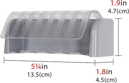LUEXBOX 5 Slots Wall Mount Toothbrush Holder