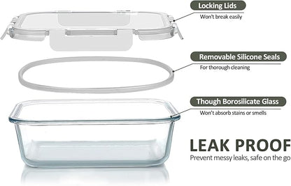 24-Piece Glass Food Storage Containers