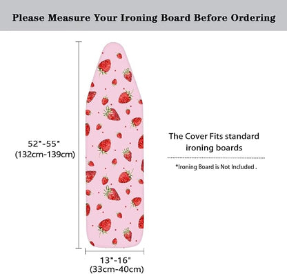 Pink Strawberry Ironing Board Cover and Pad
