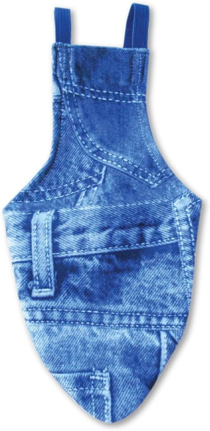 Avian Fashions FeatherWear FlightSuit Wide(7) Bird Diaper in Denim Print