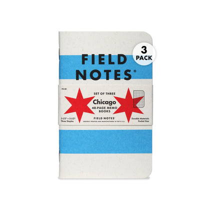 Field Notes: Chicago 3-Pack - Graph Paper - 48 Pages - 3.5" x 5.5"