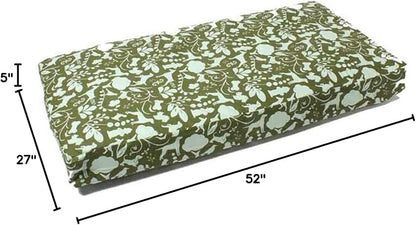 Molly Mutt Large Crib Mattress Cover - Amarillo by Morning Print - Measures 27”x52”x5”- 100% Cotton - Durable - Breathable - Sustainable - Machine Washable Dog Bed Cover