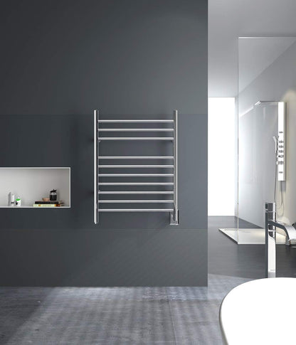 HEATGENE Towel Warmer Wall-Mounted Hardwired Heated Towel Rack Hot Towel Bar Brushed