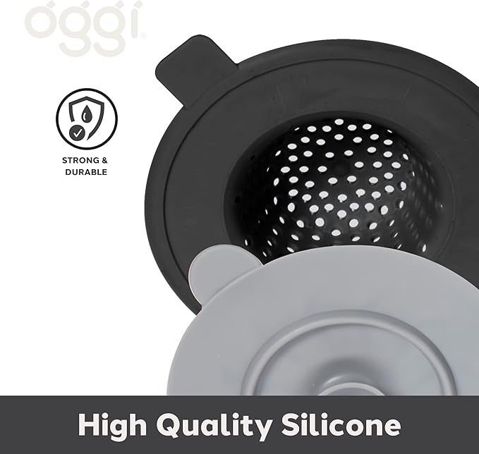 OGGI Silicone Sink Strainer & Stopper Set- Great Kitchen Sink Strainer