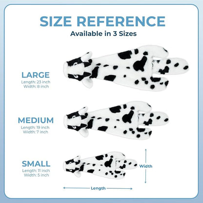 Best Pet Supplies Squeaky Dog Toys with Soft Durable Fabric for Small, Medium and Large Pets Interactive Toy for Indoor Play, Supports Active Biting and Play - Cow, Monkey, Medium