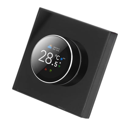 Tuya Smart Thermostat with Rotating Knob 1.32in TFT DisplayWiFi Enabled, Voice Control Compatible (Alexa/Google), Remote Temperature Control for Home HVAC Systems
