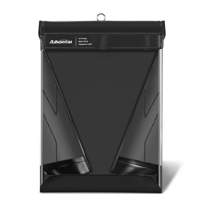 A4 Waterproof Clipboard Document Holder for Rain and Weather - PVC Writing Board Folder - A4 Size Black