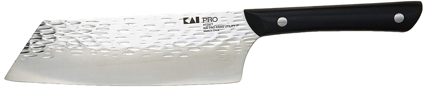 Kai PRO 6" Chef’s Knife, Hand Sharpened Kitchen Knife for Professional and Home Chefs, Japanese AUS6M Stainless Steel Blade, Full-Tang POM Handle, NSF Certified