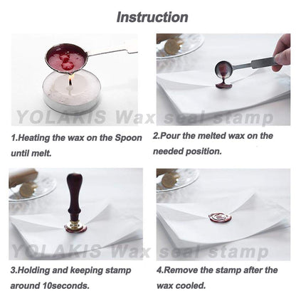 Wax Seal Kit for Witch Girl,Magic Girl Witch Sealing Wax Stamp for Halloween Christmas Invitations Letter Envelope Cards Crafts Gift Package Decoration