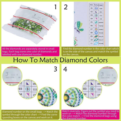 STGLCR Hanging Diamond Art Kits for Adults Pendant Butterfly, Special Shaped Crystal DIY Diamond Painting Kit, Acrylic Board Flower Pendants Double Sided, Home Decor 9.64 Inch