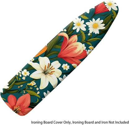 Narcissus Cover for Ironing Board 15x54 Inch Standard Size Flower Print Iron