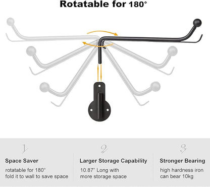 Mkono Wall Mounted Drying Rack Laundry Clothes Hanger