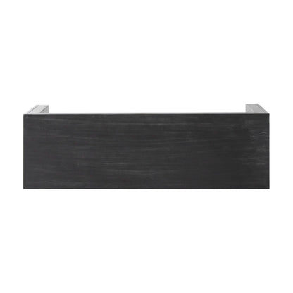 Merax 48 Inch Wood Dining Bench, Solid Acacia Wood Entryway Bench, Wooden Farmhouse Bench for Dinner Table, Kitchen, Bedroom, Living Room, Plants, Easy Assembly, Black