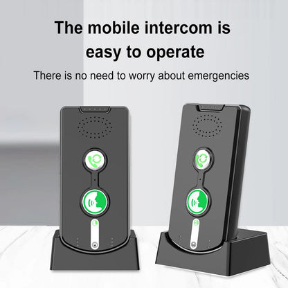 2 Way Wireless Intercom System for Home, 1/2 Mile, Full Duplex 2-Way Radio Hands Free, Rechargeable, 120H Standby,Volume Control - Room to Room, Elderly Care, Indoor Outdoor,Use for Business, Offices