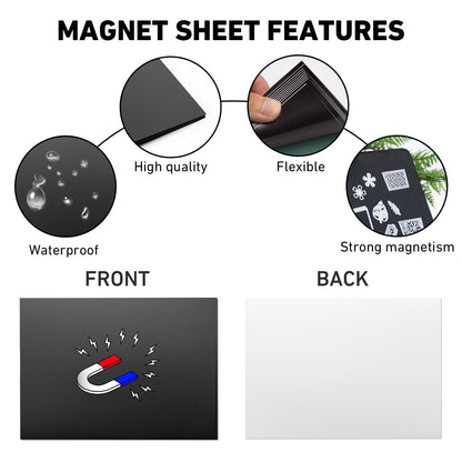 KKJCXY 80 Pcs Magnetic Sheets for Dies Storage Stamp and Die Storage Pockets Die Cut Storage for Card Making,40 Pcs Magnetic Sheets+40 Pcs Bags