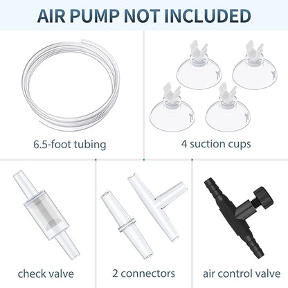 Pawfly Aquarium Bio Sponge Filter Small Fish Foam Filter with Airline Tubing Suction Cups Check Valve Connectors and Control Valve for Fish Tanks up to 20 Gallons