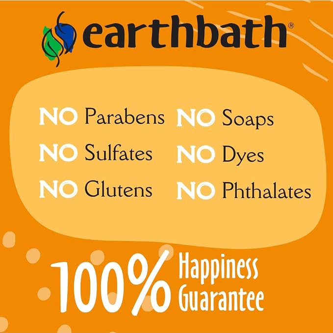 earthbath, Hypoallergenic Dog Shampoo - Fragrance Free Dog Shampoo for Allergies and Itching, Made in USA, Cruelty Free Dog Wash, Gentle Puppy Shampoo, Soothing Cat Shampoo - 16 Oz (2 Pack)