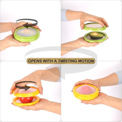 Winb Avocado Saver & Onion Storage Set of 4 Reusable Fruit and Veggie Savers