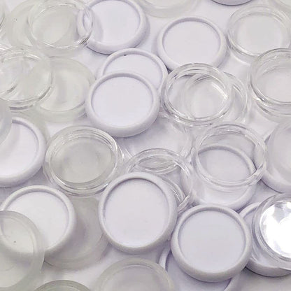 ITSYHPRO 100pcs Discbound Notebook Discs DIY Planner Accessories fits for Tul,Levenger,Arc,Happy Planner,Talia(Super Clear White Clear Mixed,1.1inch/28mm)