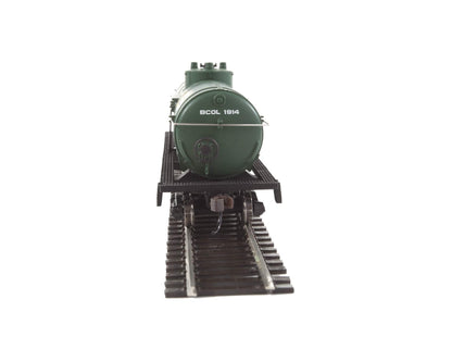 Walthers Trainline Tank Car-Ready to Run-British Columbia Railway (Green, Yellow, White; Dogwood Logo) 931-1441 HO Scale Model Railroad - Freight Model