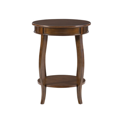 Powell Furniture Powell Hazelnut Round Shelf Table,, 18"L x 18"W x 24"H