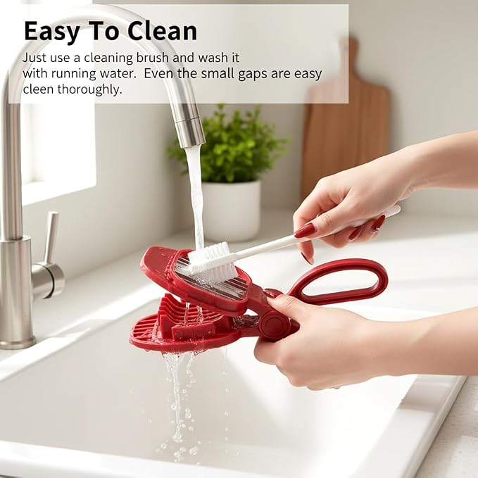 Fruit Slicer Hand-Held, Strawberry, Banana Slicester, Mushroom & Egg Slicer for Hard Boiled Eggs with Stainless Blades, Dishwasher Safe, Includes 1 Cleaning Brush for Home Cooking