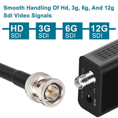 XRDS -RF 12G SDI Cable 1FT 2PCS, SDI Video Cables 3G/6G/12G 75ohm BNC Male Cable Supports HD-SDI/3G/6G-SDI/4K/8K for Video Security Camera SDI Converter