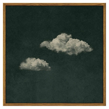 InSimSea Minimalist Cloud Wall Art, Square Framed Canvas Painting Modern Abstract Sky Artwork, Cloud Canvas Paints for Living Room Bedroom Bathroom Dining Room, Home Office Wall Decor 12"x12"