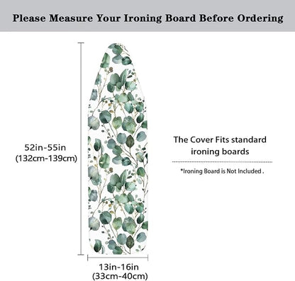 ZDCUSTOM Green Leaf Ironing Board Cover