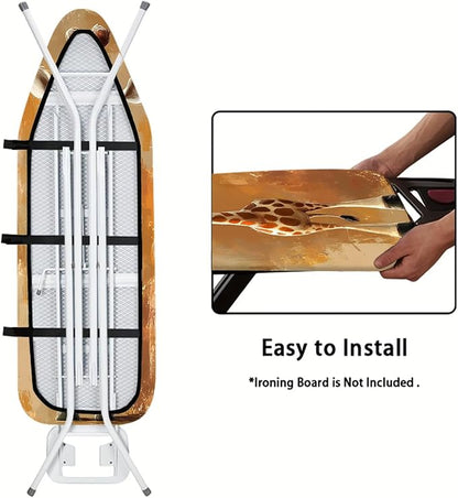 Nuxovilar Cartoon Giraffe Pattern Ironing Board Cover, 15 * 54inch, Fits Most