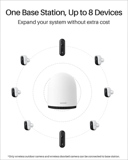 WUUK Security Cameras Wireless Outdoor, Indoor Home Surveillance System, 2K, No Monthly Fee, Motion Alert, Night Vision, 2.4/5 GHz WiFi, 32G Local Storage, Compatible with Alexa & Google, 2-Camera Kit