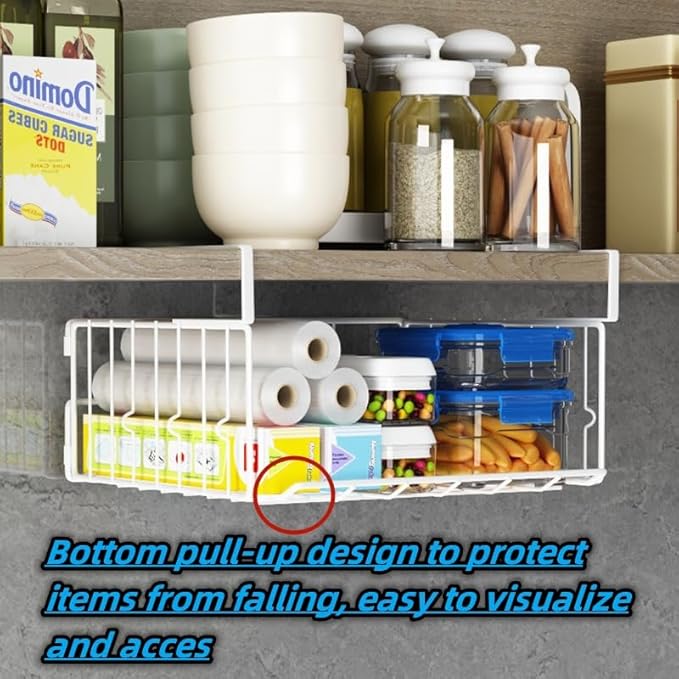 Under Shelf Basket Storage 2Pack