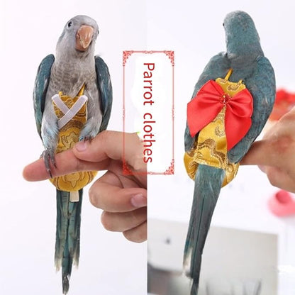 Bird Flight Suits Diapers, Parrot Flight Suits Diapers for Rosellas, Cockatiels Flight Suits, Parrot Clothes, Bird Training Nappy Suit Liners Clothes (Large)