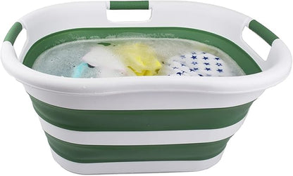 SAMMART 40L Collapsible Plastic Laundry Basket