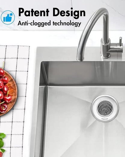 Sink Drain Strainer, Reversible Easy Clean Mesh Sink Strainer