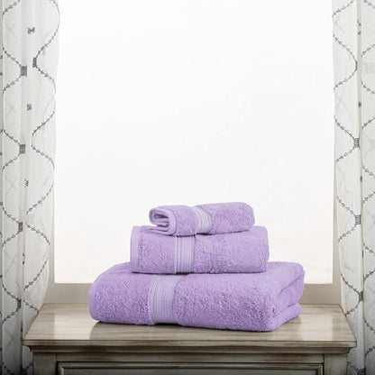 SUPERIOR Egyptian Cotton Pile 3 Piece Towel Set, Includes 1 Bath, 1 Hand