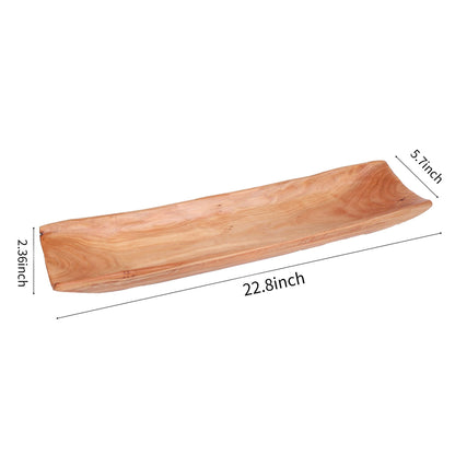 Wenrulgar 22.8" Extra Large Wooden Cedar Bowl for Keys Fruit Decorative Bowl Big Wooden Dough Bowl Tray for Decor Candy Dish Centerpieces for Coffee Table Tray Key Tray Holder Hand Carved for Entryway