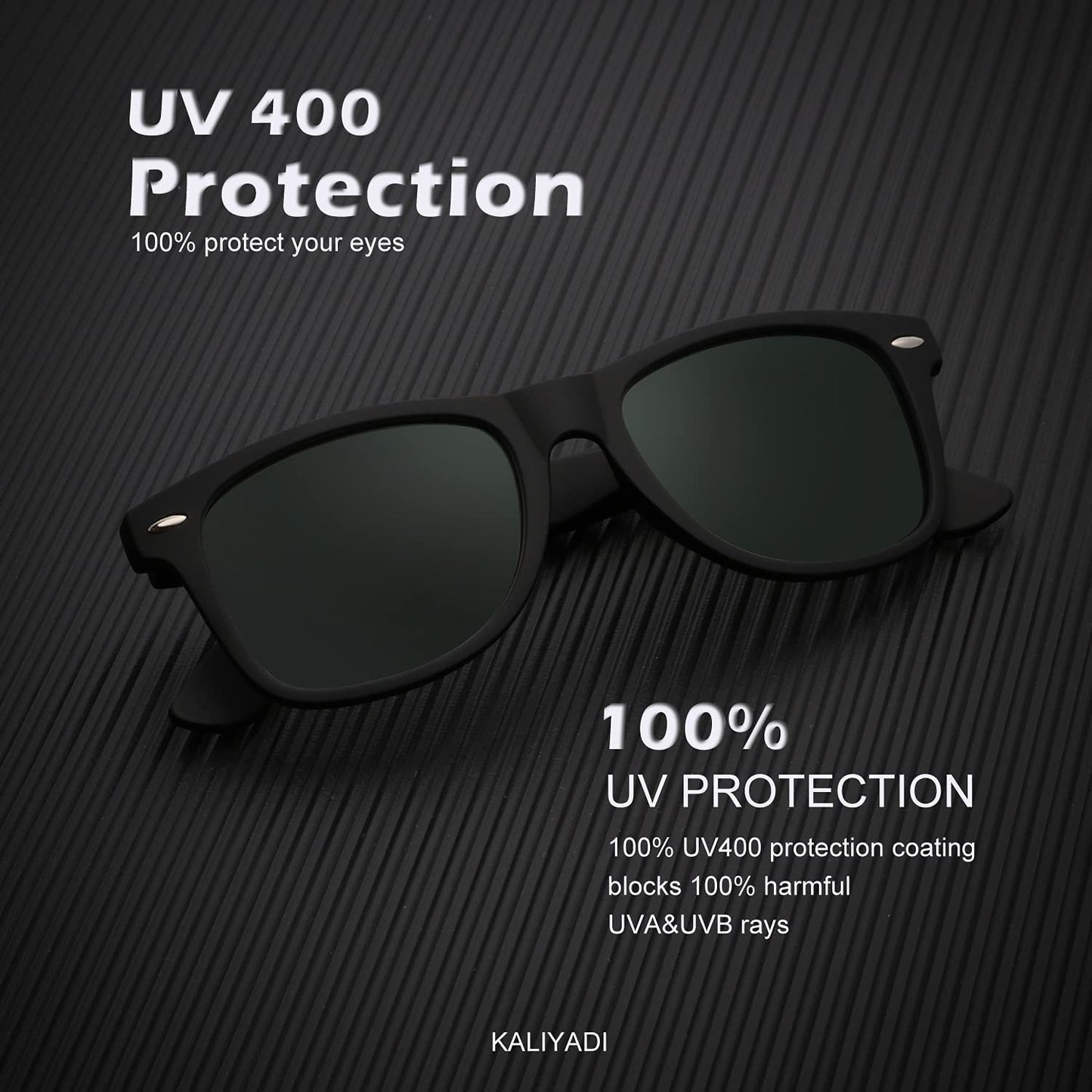 KALIYADI Sunglasses Men Polarized Sunglasses for Mens and Womens, Unisex Sun Glasses for Driving and Fishing, Retro Sun glasses UV Protection (G15/Tortoise G15/Brown)