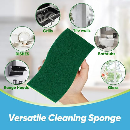 AIDEA Sponges Kitchen, XL Heavy Duty Dish Sponge, Cleaning Dish Scrubber Sponge for Home and Kitchen, Extra Large Cleaning Supplies for Pots, Pans, 6 Pack