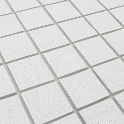 (12 Pad) Dotted Sticky Notes, 3x3 Inch, Dot Grid Self-Stick Notes, Easy to Post for School, Office, Notebook, White Color Pads/Pack