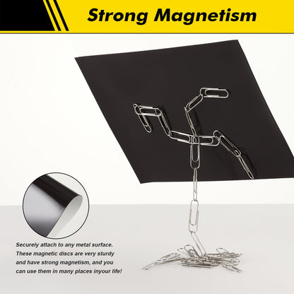 Aertiavty 24 Packs Magnetic Sheets with Adhesive Backing 8.5x11 Inch Adhesive Magnetic Sheets for Dies Storage - 20 Mil Magnetic Contact Paper Peel and Stick, Magnetic Strips with Adhesive Backing