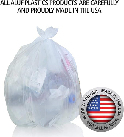 Aluf Plastics High Density Trash Bags, 30 Gallon, 10 Micron,