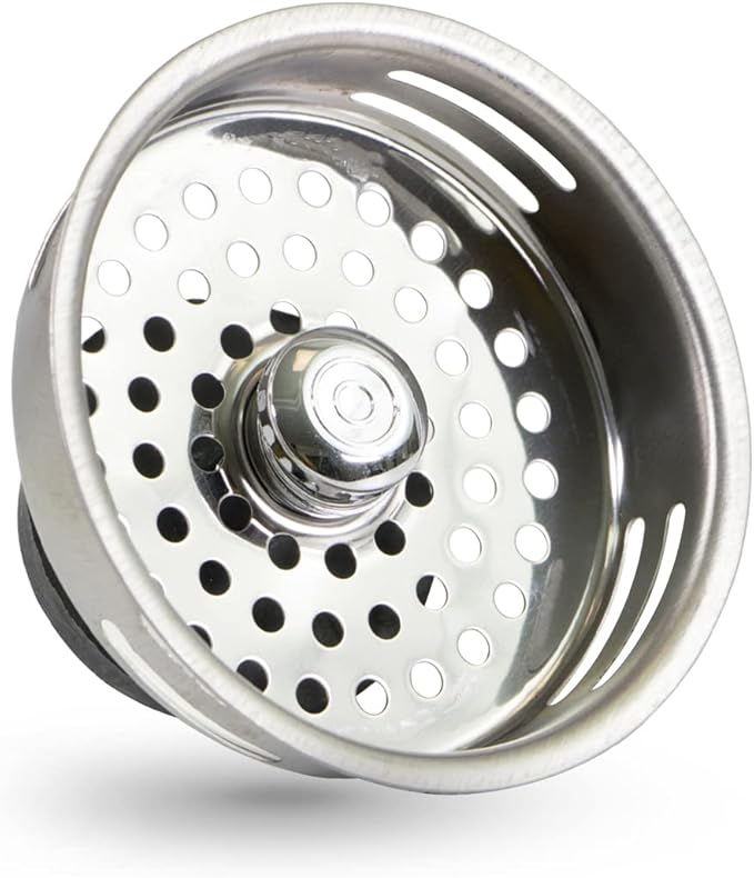 Highcraft 9843 Stainless Steel Kitchen Sink Strainer Basket-Replacement