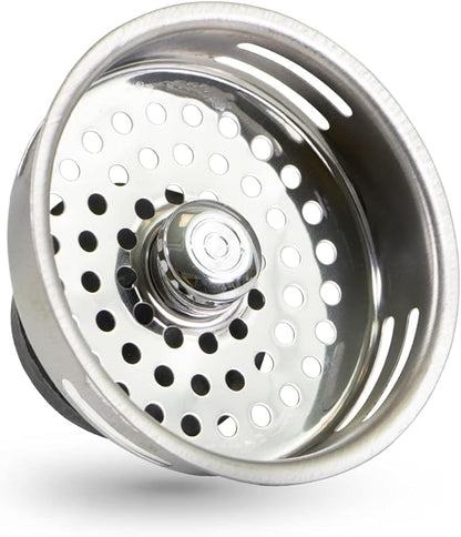Highcraft 9843 Stainless Steel Kitchen Sink Strainer Basket-Replacement
