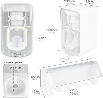 5 Slots Wall Mount Toothbrush Holder