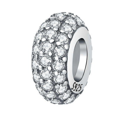 PANPOKI 2 Pack 925 Sterling Silver Butterfly Letter Charms for Bracelets and Necklace Alphabet Dangle Pendants Round Spacer Beads Pave Cubic Zirconia Jewelry Gift for Women (S Set)